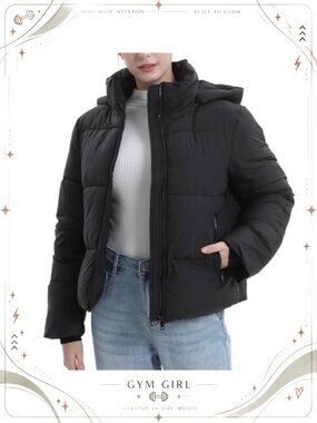 Women's Short Puffer Jacket Lightweight Insulated Winter Coat